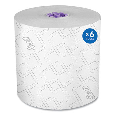 Scott® Essential High Capacity Hard Roll Towel, 1-Ply, 8" x 950 ft, White, 6 Rolls/Carton - Flipcost