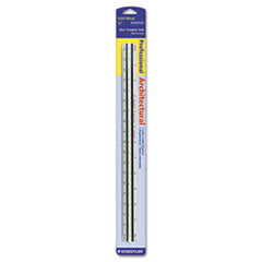 Staedtler® Triangular Scale for Architects, Color-Coded Grooves, 12" Long, Plastic, White, Blister Pack - Flipcost