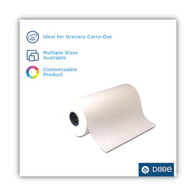 DIXIE FOOD SERVICE Kold-Lok Polyethylene-Coated Freezer Paper Roll, 24" x 1,100 ft, White - Flipcost