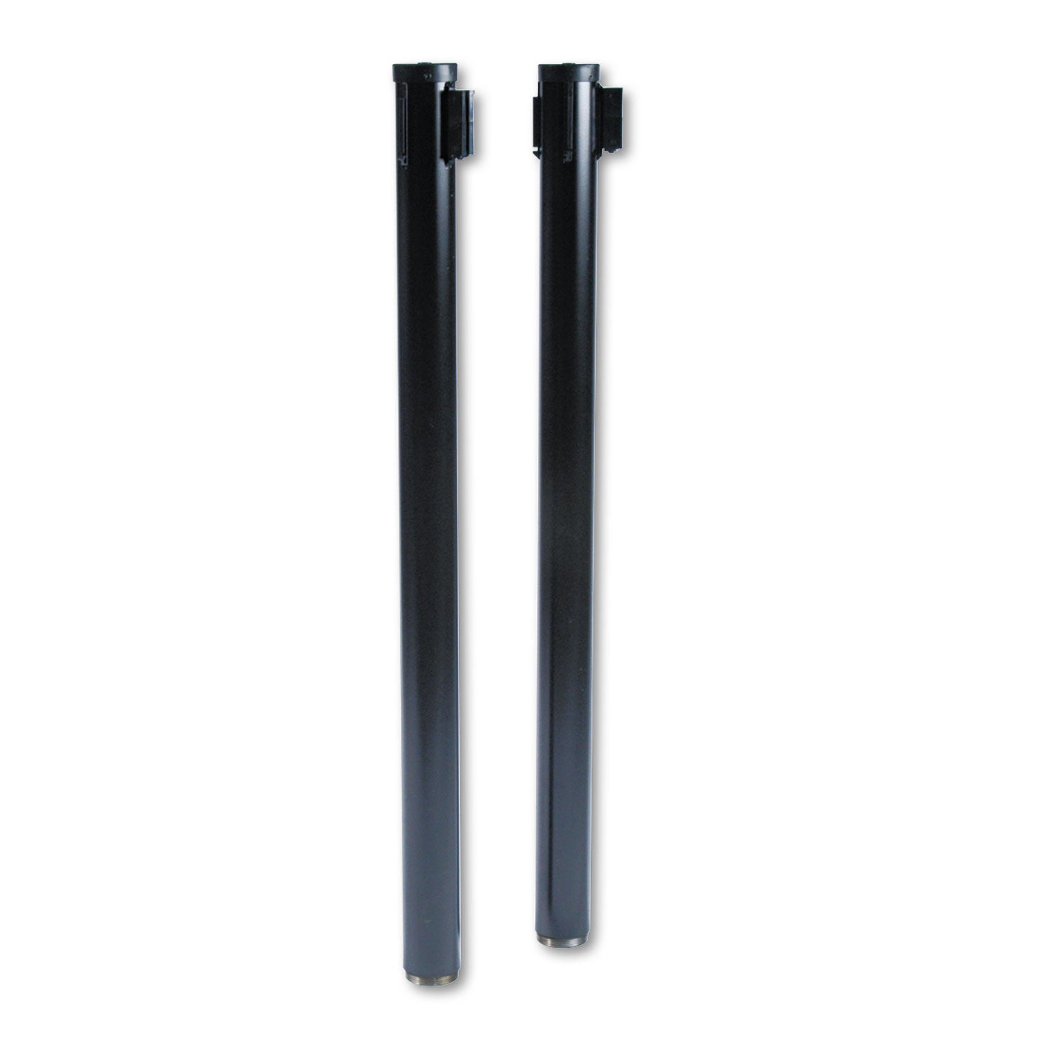 Tatco Adjusta-Tape Crowd Control Posts Only, Steel, 40" High, Black, 2/Box