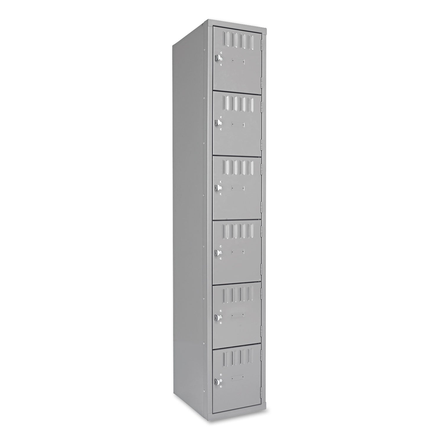 Box Compartments, Single Stack, 12w x 18d x 72h, Medium Gray