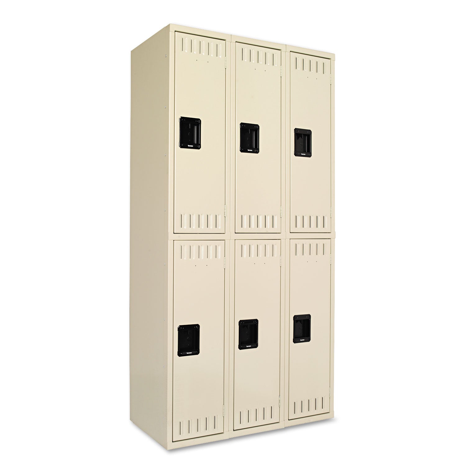 Double Tier Locker, Triple Stack, 36w x 18d x 72h, Sand