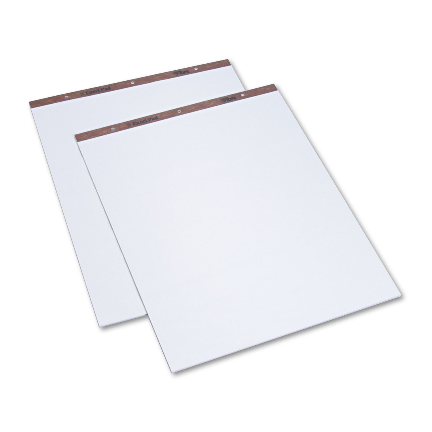 TOPS™ Easel Pads, Unruled, 27 x 34, White, 50 Sheets, 2/Carton