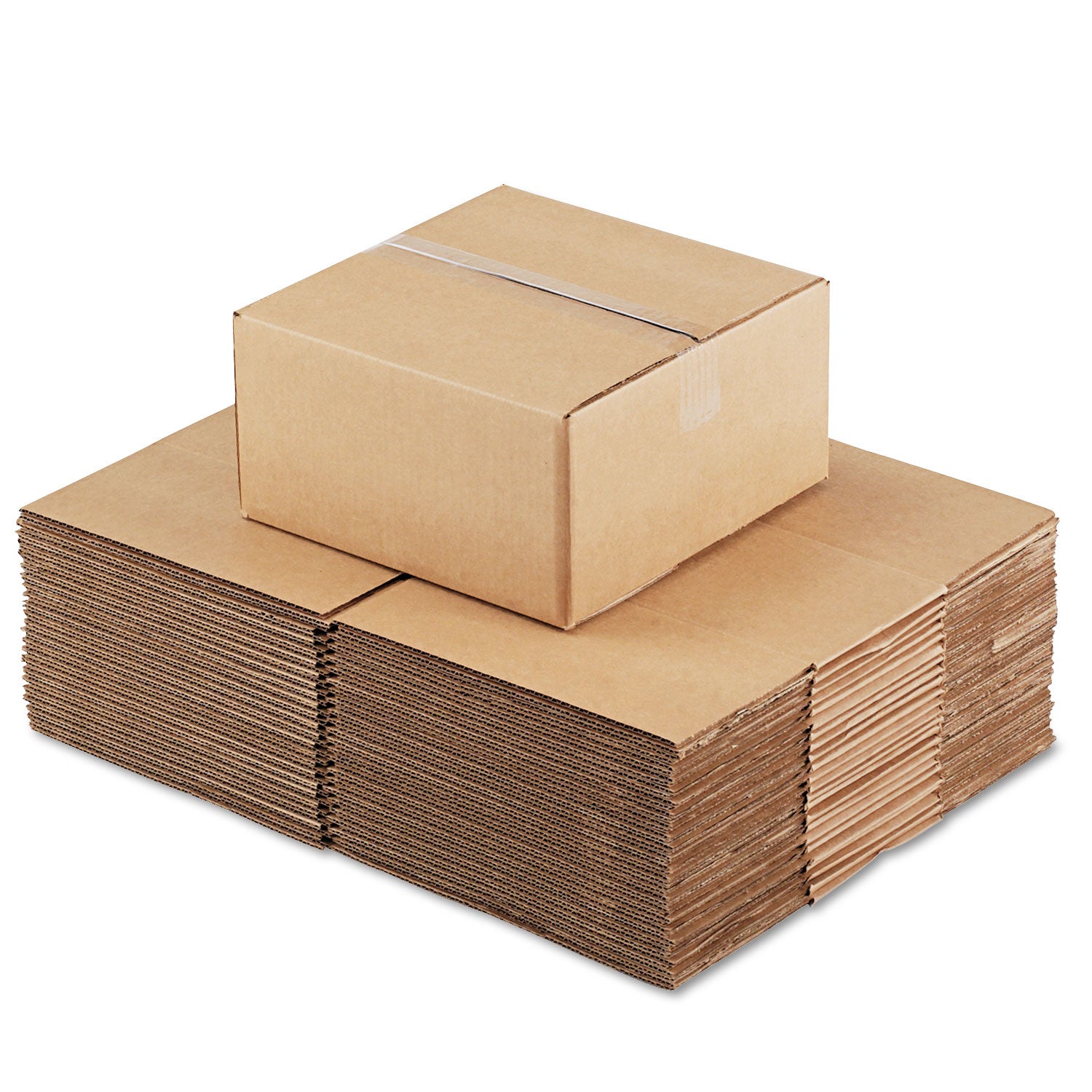 Universal® Fixed-Depth Corrugated Shipping Boxes, Regular Slotted Container (RSC), 12" x 12" x 6", Brown Kraft, 25/Bundle