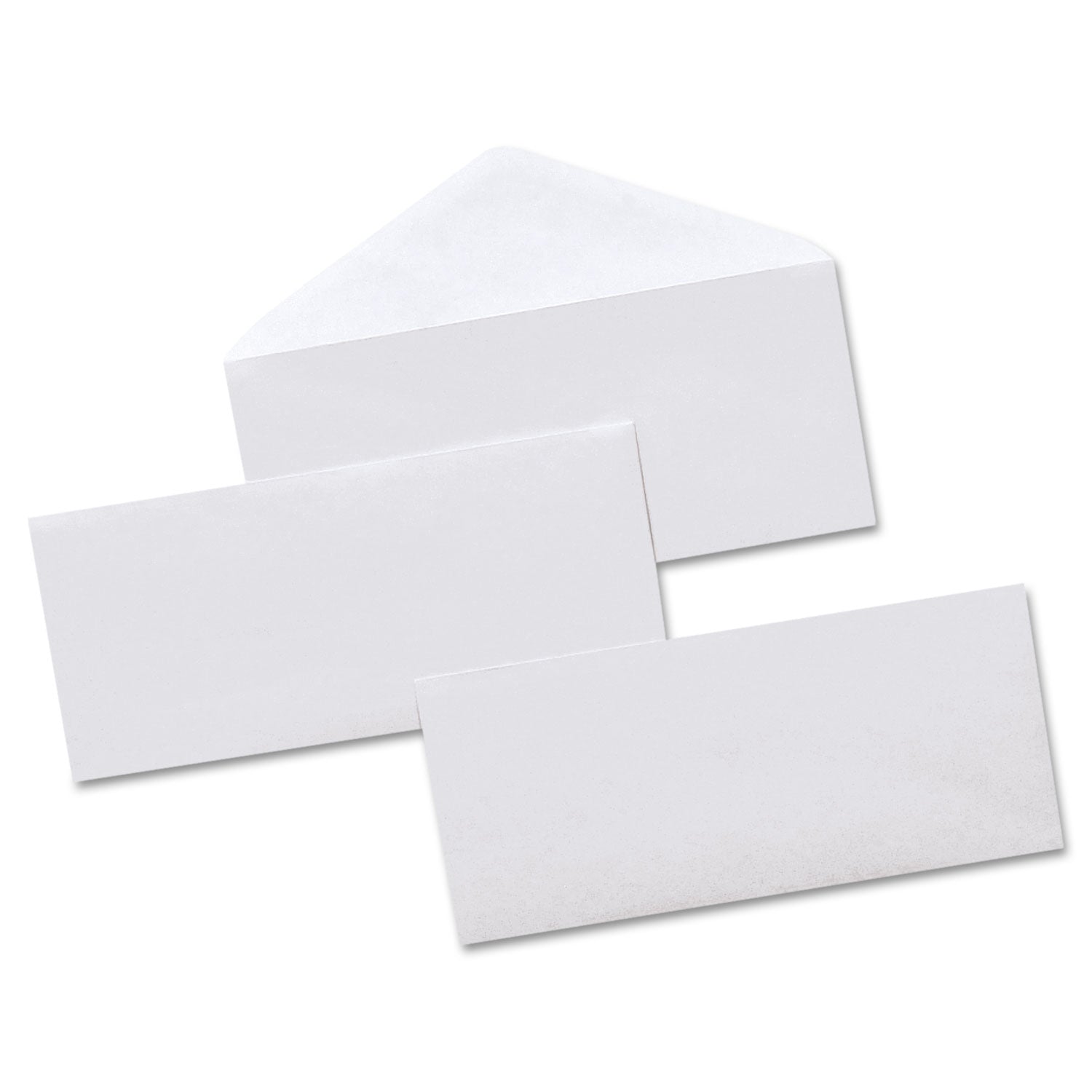 Universal® Open-Side Security Tint Business Envelope, #10, Monarch Flap, Gummed Closure, 4.13 x 9.5, White, 500/Box