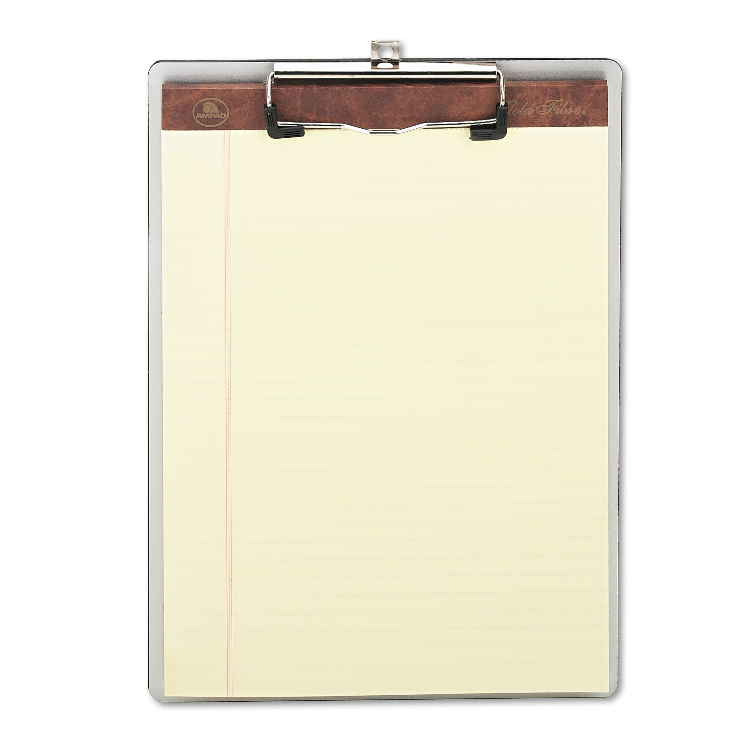 Universal® Plastic Brushed Aluminum Clipboard, Portrait Orientation, 0.5" Clip Capacity, Holds 8.5 x 11 Sheets, Silver