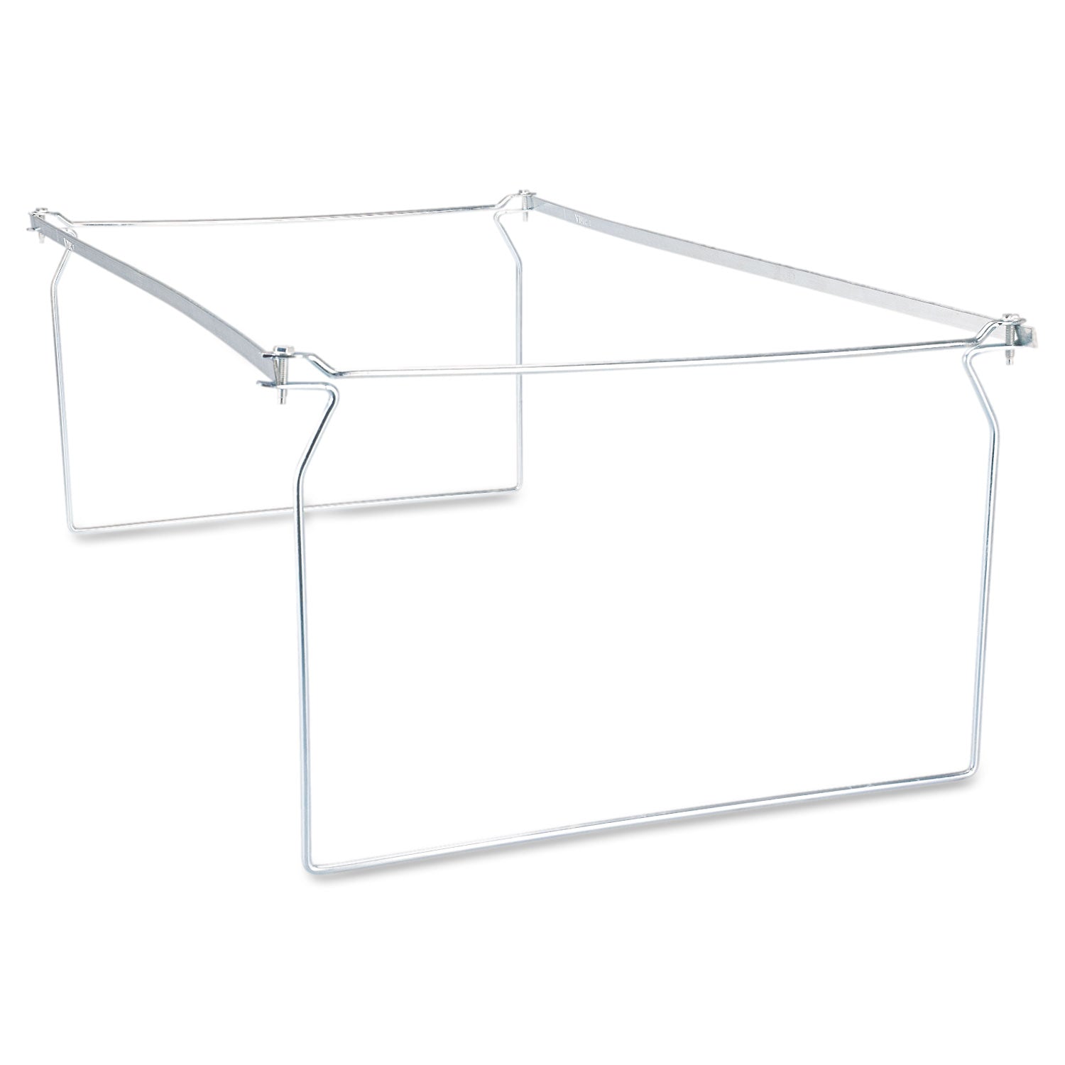 Universal® Screw-Together Hanging Folder Frame, Legal Size, 23" to 26.77" Long, Silver, 6/Box