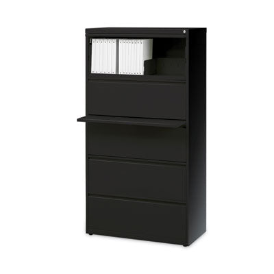 Black File Cabinet Drawers, 5 Letter/Legal/A4-Size File Drawers, Black, 30 x 18.62 x 67.62 Flipcost Flipcost