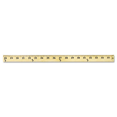 ACME UNITED CORPORATION Wood Yardstick with Metal Ends, 36" Long. Clear Lacquer Finish Flipcost Flipcost