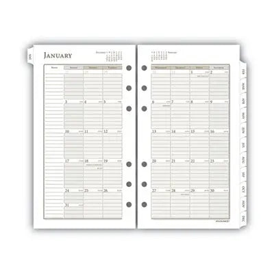 AT-A-GLANCE 1-Page-Per-Day Planner Refills, 6.75 x 3.75, White Sheets, 12-Month (Jan to Dec): 2024 Flipcost Flipcost