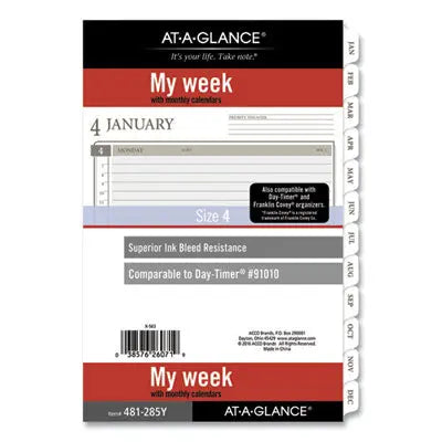 AT-A-GLANCE 2-Page-Per-Week Planner Refills, 8.5 x 5.5, White Sheets, 12-Month (Jan to Dec): 2024 Flipcost Flipcost
