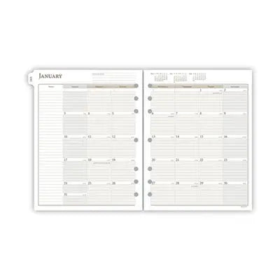 AT-A-GLANCE 2-Page-Per-Week Planner Refills, 8.5 x 5.5, White Sheets, 12-Month (Jan to Dec): 2024 Flipcost Flipcost