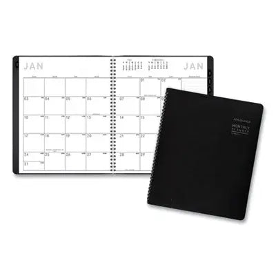 AT-A-GLANCE Contemporary Monthly Planner, Premium Paper, 11 x 9, Black Cover, 12-Month (Jan to Dec): 2024 Flipcost Flipcost
