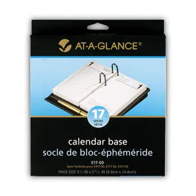 AT-A-GLANCE Desk Calendar Base for Loose-Leaf Refill, 3.5 x 6, Black Flipcost Flipcost