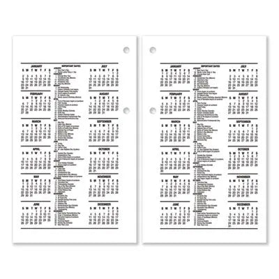 AT-A-GLANCE Desk Calendar Refill, 3.5 x 6, White Sheets, 12-Month (Jan to Dec): 2024 Flipcost Flipcost