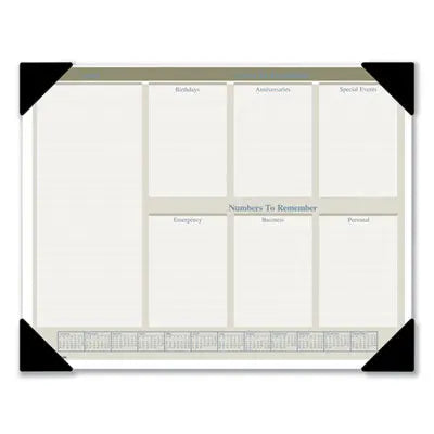 AT-A-GLANCE Executive Monthly Desk Pad Calendar, 22 x 17, White Sheets, Black Corners, 12-Month (Jan to Dec): 2024 Flipcost Flipcost