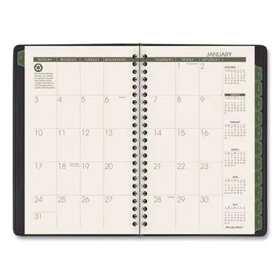 AT-A-GLANCE Recycled Weekly Block Format Appointment Book, 8.5 x 5.5, Black Cover, 12-Month (Jan to Dec): 2024 Flipcost Flipcost