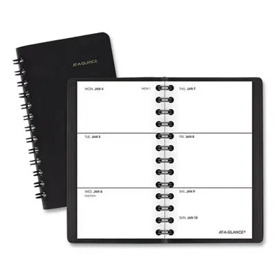 AT-A-GLANCE Weekly Planner, 4.5 x 2.5, Black Cover, 12-Month (Jan to Dec): 2024 Flipcost Flipcost