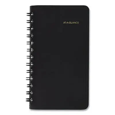 AT-A-GLANCE Weekly Planner, 4.5 x 2.5, Black Cover, 12-Month (Jan to Dec): 2024 Flipcost Flipcost