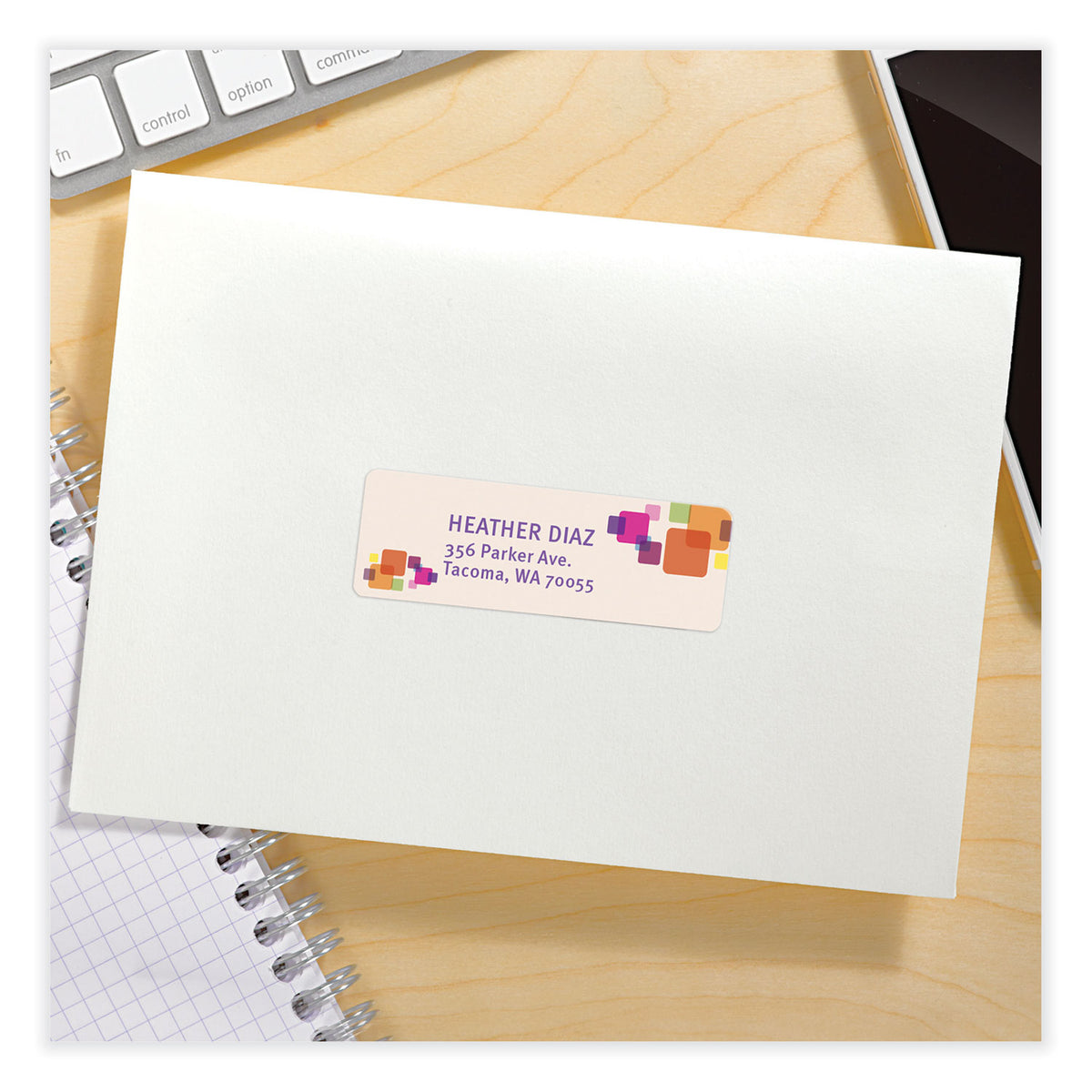 Avery® Vibrant Color Printing Mailing Labels, Inkjet Printers, 0.75 x 2.25, Matte White, 30/Sheet, 20 Sheets/Pack