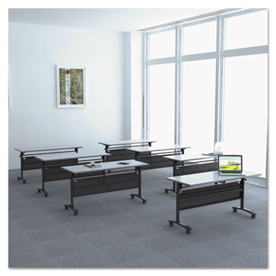 Alera Valencia Flip Training Table Base, Modesty Panel, 57.88w x 19.75d x 28.5h, Black Flipcost Flipcost