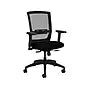 Allsteel® Quip Ergonomic Mesh Back Swivel Task Chair, Supports Up to 300 lb, Black Seat, Carbon Back, Black Base