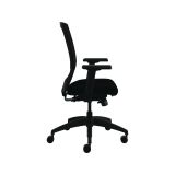 Allsteel® Quip Ergonomic Mesh Back Swivel Task Chair, Supports Up to 300 lb, Black Seat, Carbon Back, Black Base