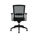 Allsteel® Quip Ergonomic Mesh Back Swivel Task Chair, Supports Up to 300 lb, Black Seat, Carbon Back, Black Base