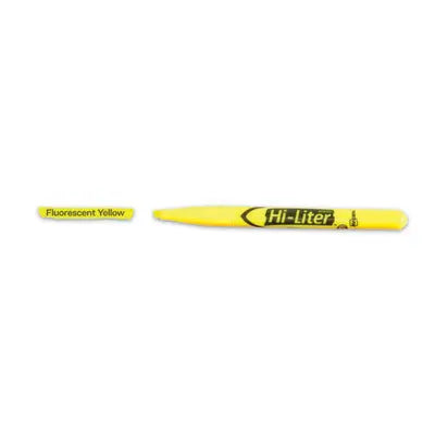 Avery® HI-LITER Pen-Style Highlighters, Fluorescent Yellow Ink, Chisel Tip, Yellow/Black Barrel, Dozen Flipcost Flipcost