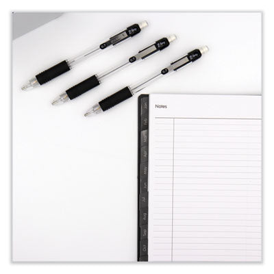 Z-Grip Mechanical Pencil, 0.7 mm, HB (#2), Black Lead, Clear/Black Barrel, Dozen Flipcost Flipcost