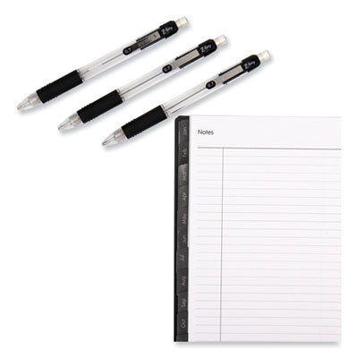 Z-Grip Mechanical Pencil, 0.5 mm, HB (#2), Black Lead, Clear/Black Barrel, Dozen Flipcost Flipcost