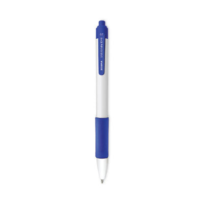 Sarasa Dry X20+ Gel Pen, Retractable, Fine 0.7 mm, Blue Ink, White/Blue Barrel, Dozen Flipcost Flipcost