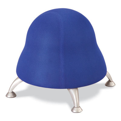 Blue Fabric Runtz Ball Chair, Backless, Supports Up to 250 lb, Silver Base Flipcost Flipcost