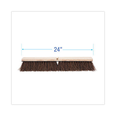 Boardwalk® Floor Brush Head, 3.25" Natural Palmyra Fiber Bristles, 24" Brush Flipcost Flipcost