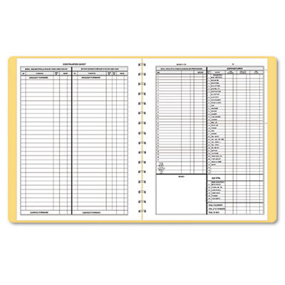 Dome® Simplified Monthly Bookkeeping Record Tan Cover, 11 x 8.5 Sheets, 128 Sheets/Book Flipcost Flipcost