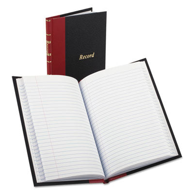 Boorum & Pease® Record and Account Book with Red Spine, Custom Rule, Black/Red/Gold Cover, 7.5 x 5 Sheets, 144 Sheets/Book Flipcost Flipcost