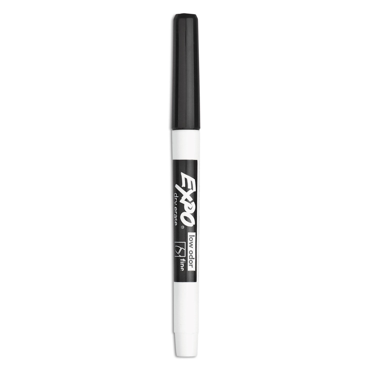 EXPO® Low-Odor Dry-Erase Marker Value Pack, Fine Bullet Tip, Black, 36/Box