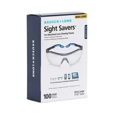 BAUSCH & LOMB, INC. Sight Savers Premoistened Lens Cleaning Tissues, 8 x 5, 100/Box Flipcost Flipcost