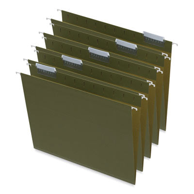 Universal® Box Bottom Hanging File Folders, 1" Capacity, Letter Size, 1/5-Cut Tabs, Standard Green, 25/Box Flipcost Flipcost