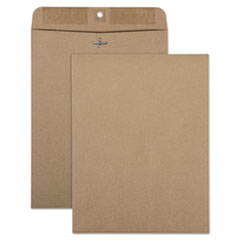 Quality Park™ Recycled Brown Kraft Clasp Envelope, #90, Square Flap, Clasp/Gummed Closure, 9 x 12, Brown Kraft, 100/Box Flipcost Flipcost