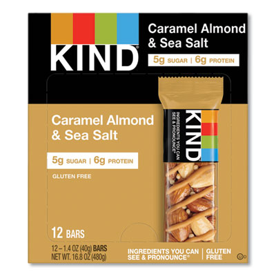 KIND Nuts and Spices Bar, Caramel Almond and Sea Salt, 1.4 oz Bar, 12/Box Flipcost Flipcost