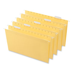 Universal® Deluxe Bright Color Hanging File Folders, Legal Size, 1/5-Cut Tabs, Yellow, 25/Box Flipcost Flipcost