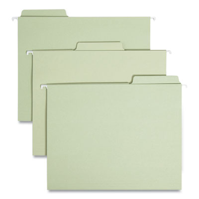 Smead™ FasTab Hanging Folders, Letter Size, 1/3-Cut Tabs, Moss, 20/Box Flipcost Flipcost