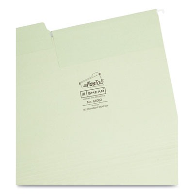 Smead™ FasTab Hanging Folders, Letter Size, 1/3-Cut Tabs, Moss, 20/Box Flipcost Flipcost