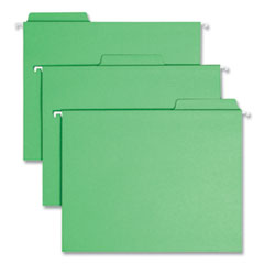 Smead™ FasTab Hanging Folders, Letter Size, 1/3-Cut Tabs, Green, 20/Box Flipcost Flipcost