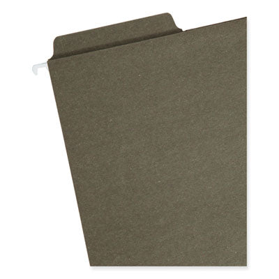 Smead™ FasTab Hanging Folders, Letter Size, 1/3-Cut Tabs, Standard Green, 20/Box Flipcost Flipcost