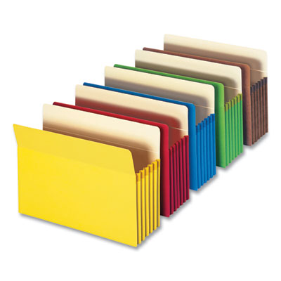 Smead™ Colored File Pockets, 5.25" Expansion, Letter Size, Assorted Colors, 5/Box Flipcost Flipcost