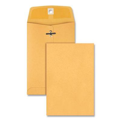 Quality Park™ Clasp Envelope, 28 lb Bond Weight Kraft, #35, Square Flap, Clasp/Gummed Closure, 5 x 7.5, Brown Kraft, 100/Box Flipcost Flipcost