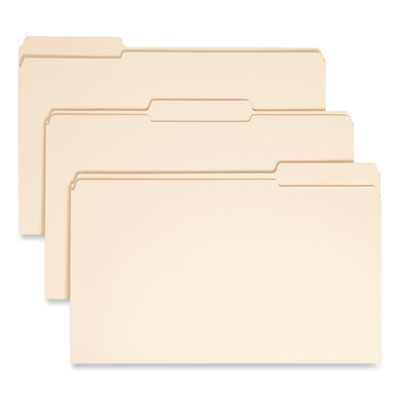 Smead™ Reinforced Tab Manila File Folders, 1/3-Cut Tabs: Assorted, Legal Size, 0.75" Expansion, 11-pt Manila, 100/Box Flipcost Flipcost