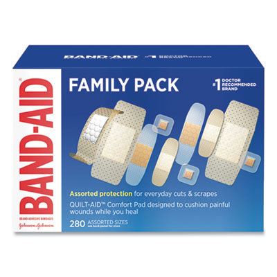 BAND-AID® Sheer/Wet Adhesive Bandages, Assorted Sizes, 280/Box Flipcost Flipcost